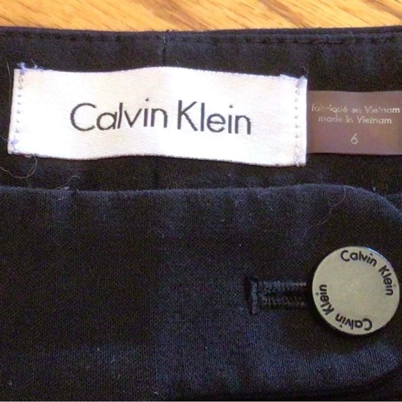 Calvin Klein Navy Boot Cut Pants Size 6 - Picture 2 of 3